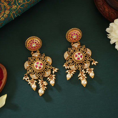 Pranitha Antique Necklace set