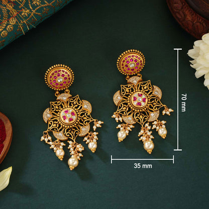 Pranitha Antique Necklace set
