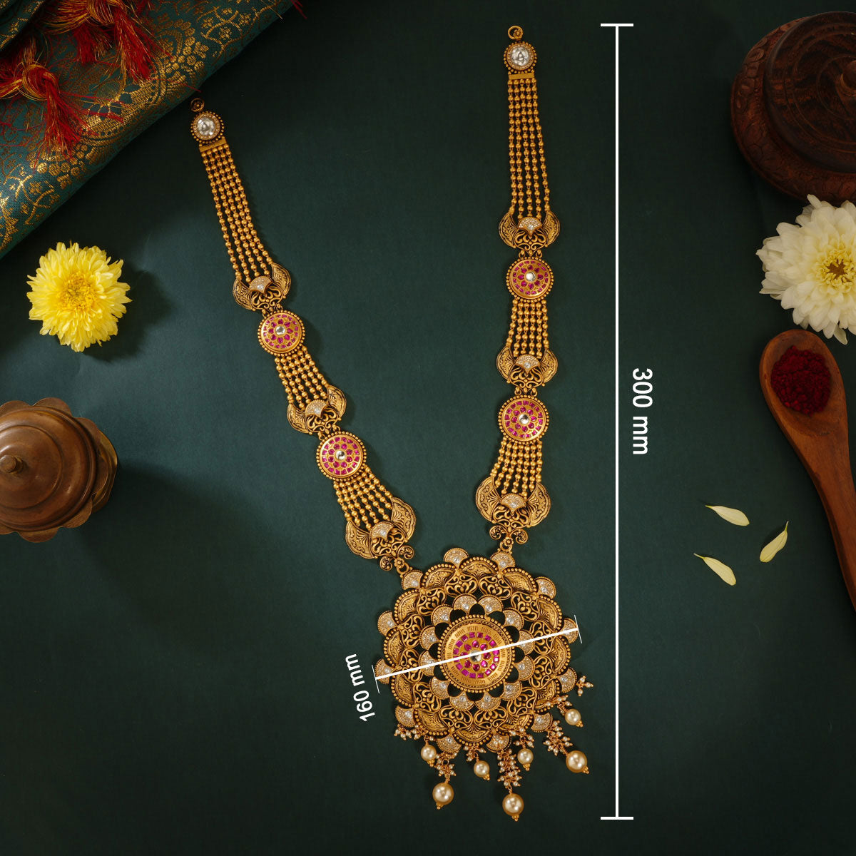 Pranitha Antique Necklace set