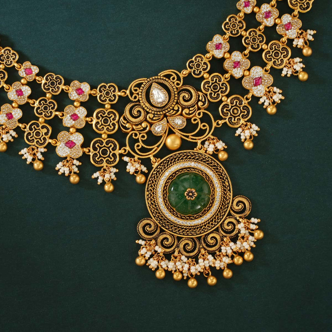 Amithva Short Necklace Set