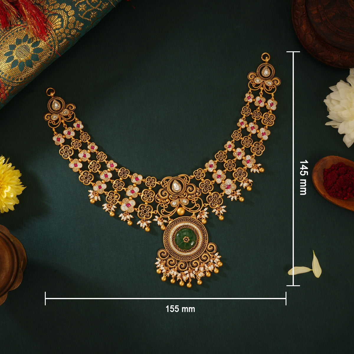Amithva Short Necklace Set