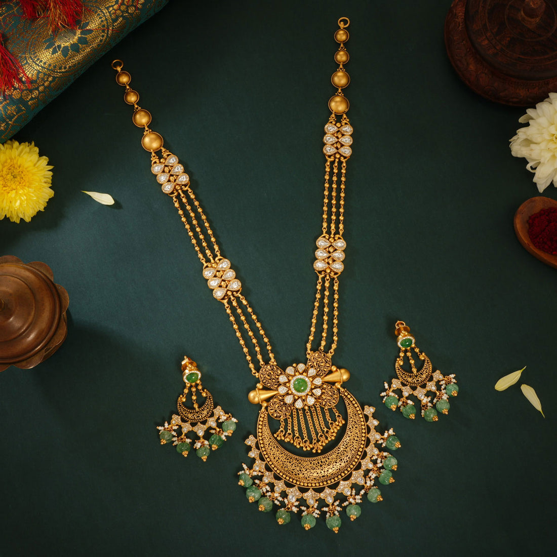 Yajitha Antique Necklace set