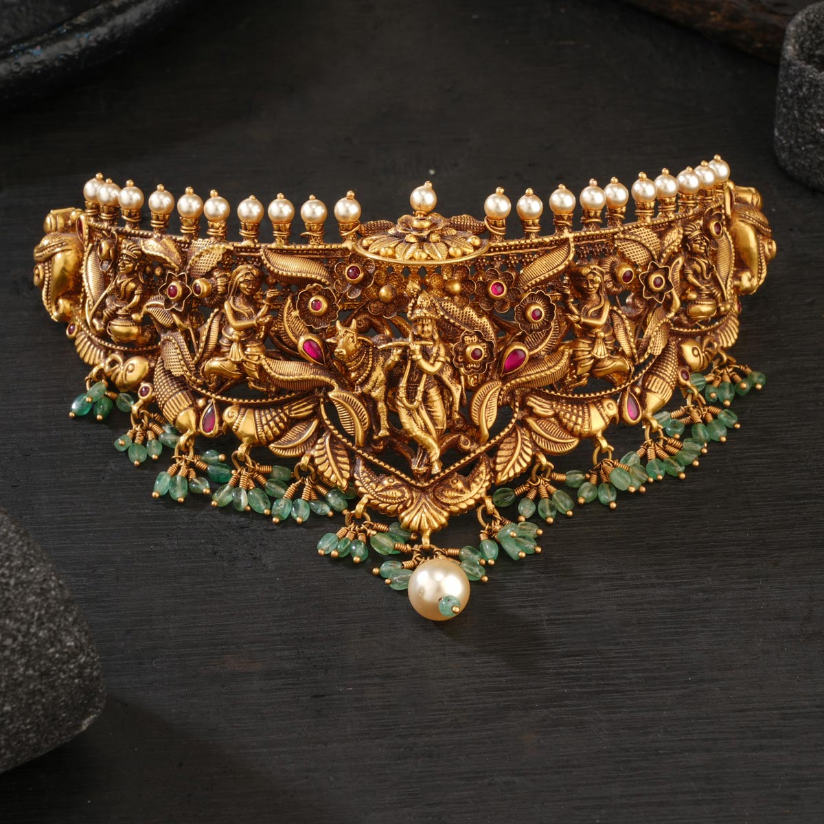 Aaradhini Antique Choker