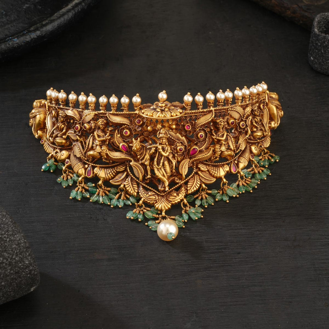 Aaradhini Antique Choker