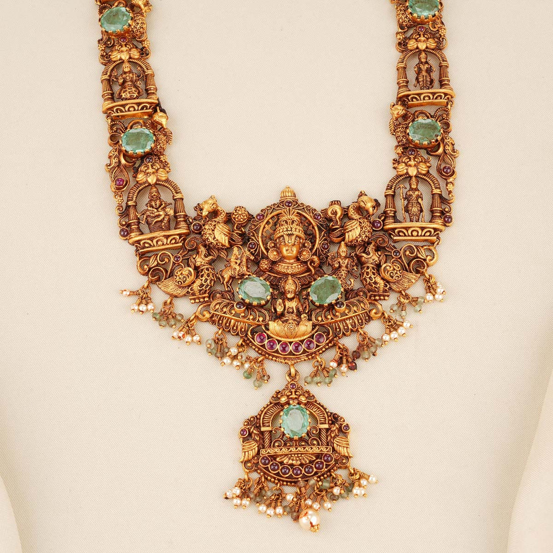 Lord Perumal Nagas Long Necklace