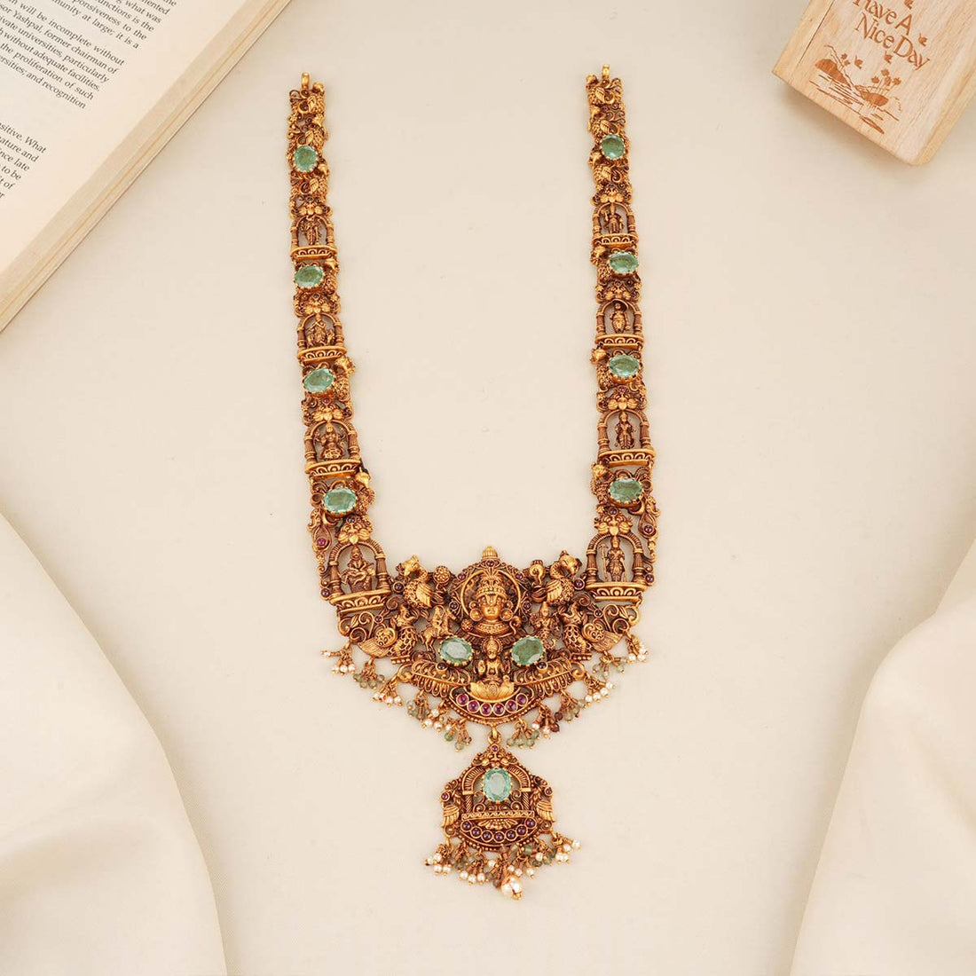 Lord Perumal Nagas Long Necklace