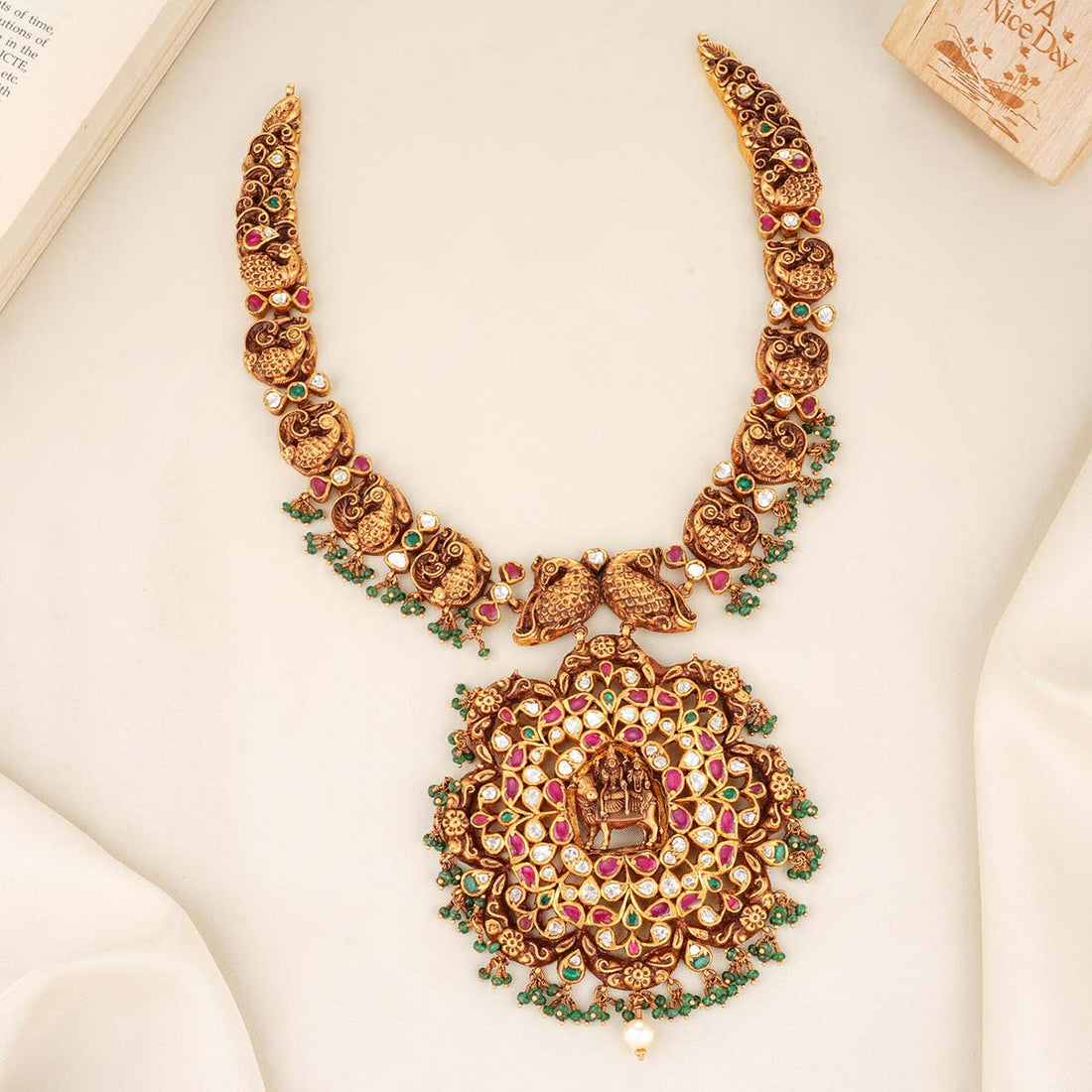 God Shivan Parvathi Long Necklace
