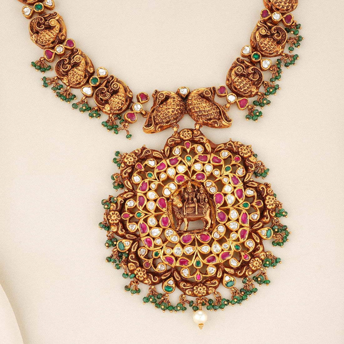God Shivan Parvathi Long Necklace