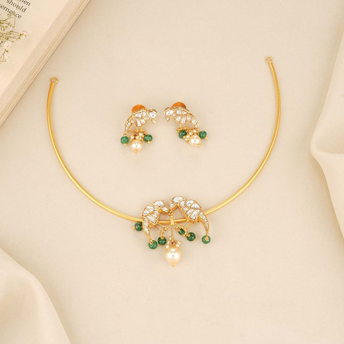 Twin Birds Hasli Short Necklace Set