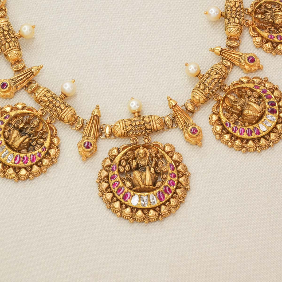 Designer Antique Nagas Short Necklace