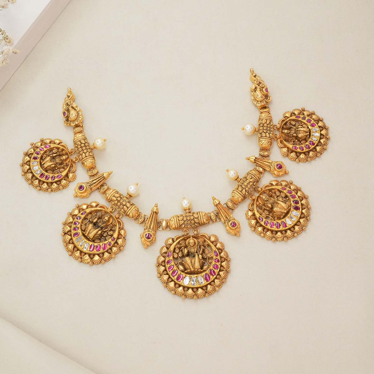 Designer Antique Nagas Short Necklace
