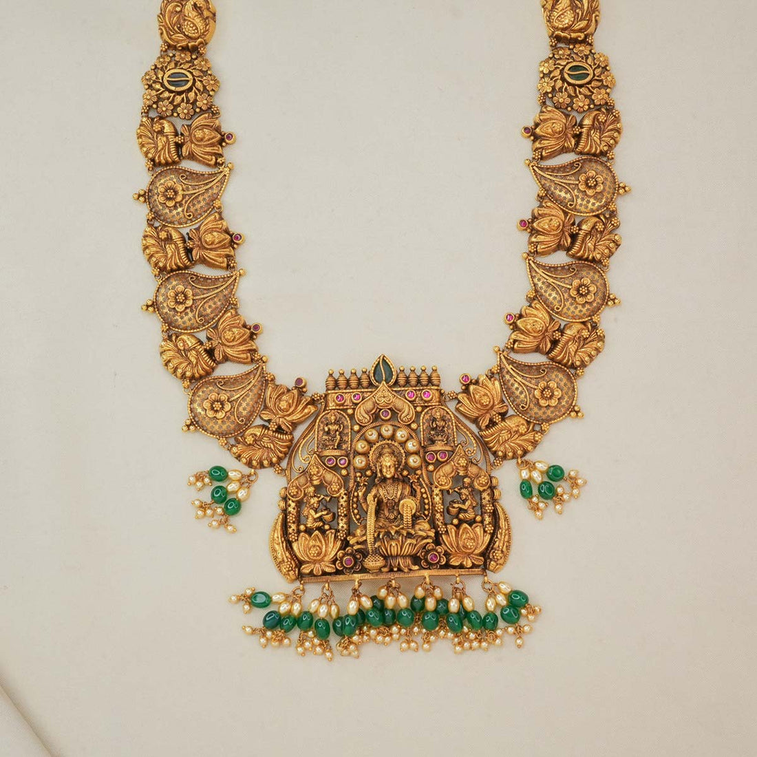 Temple Lakshmi Designed Long Necklace
