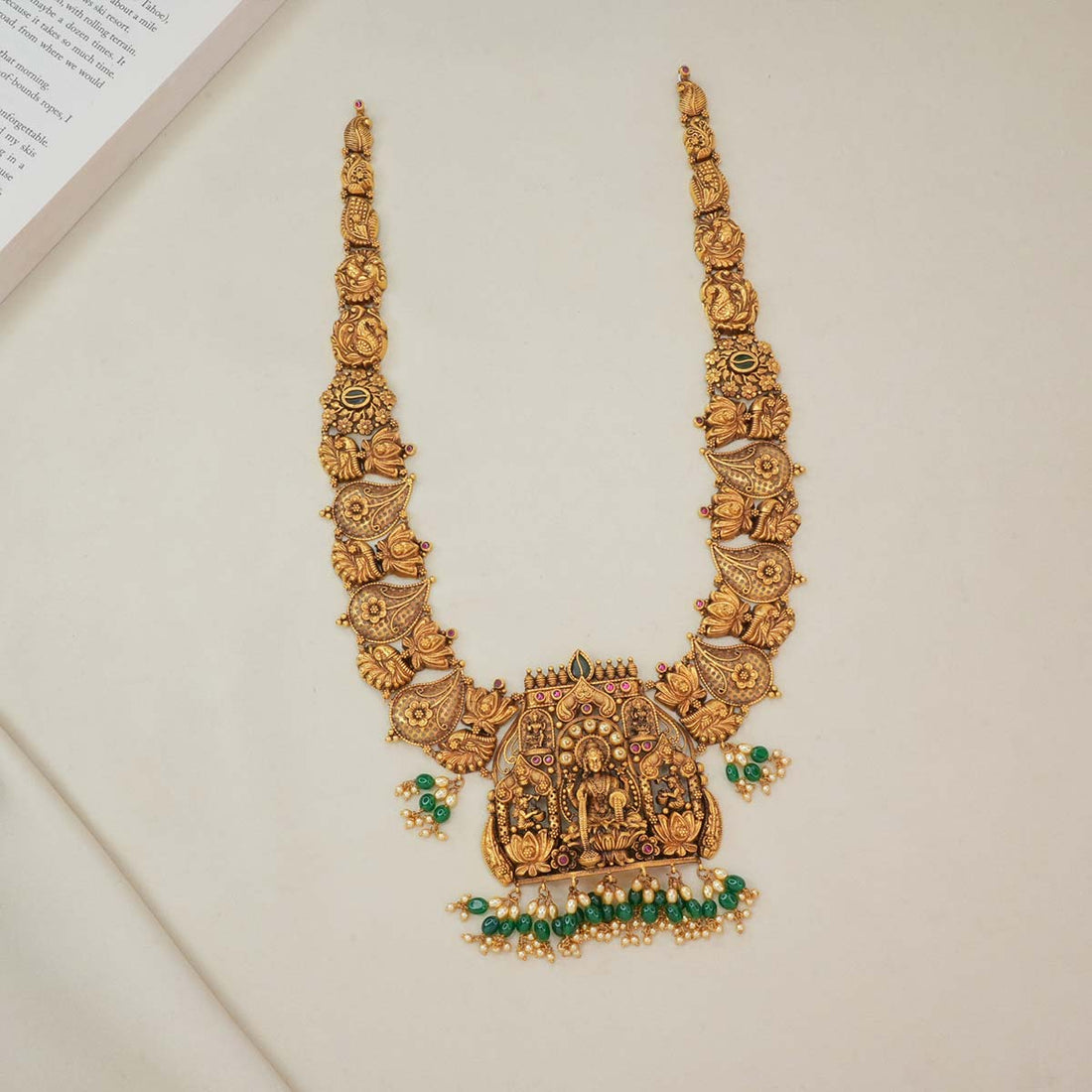 Temple Lakshmi Designed Long Necklace