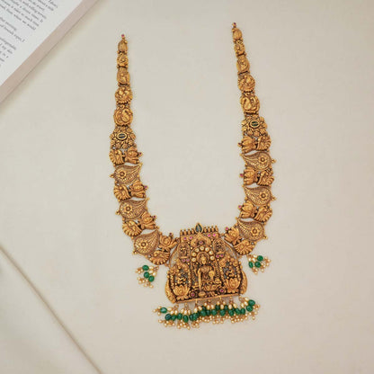 Temple Lakshmi Designed Long Necklace
