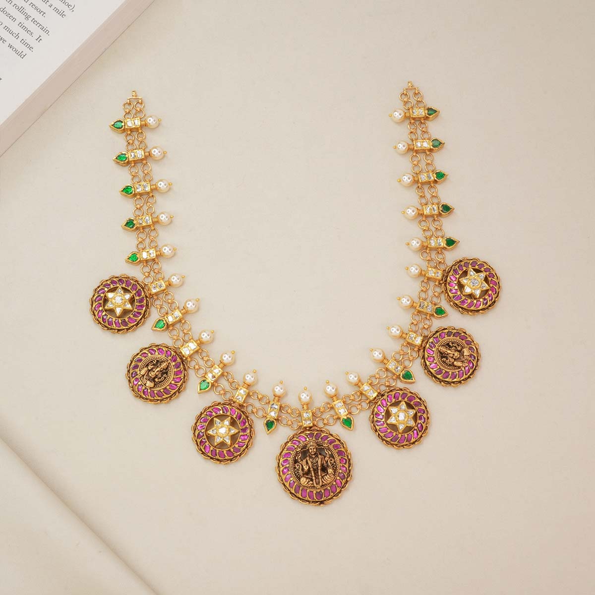 Dhakshini Nagas Short Necklace
