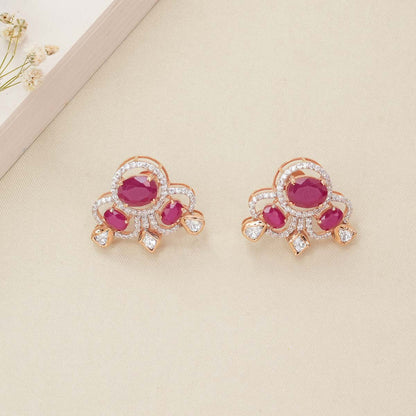 Unique Floral Short Necklace Set