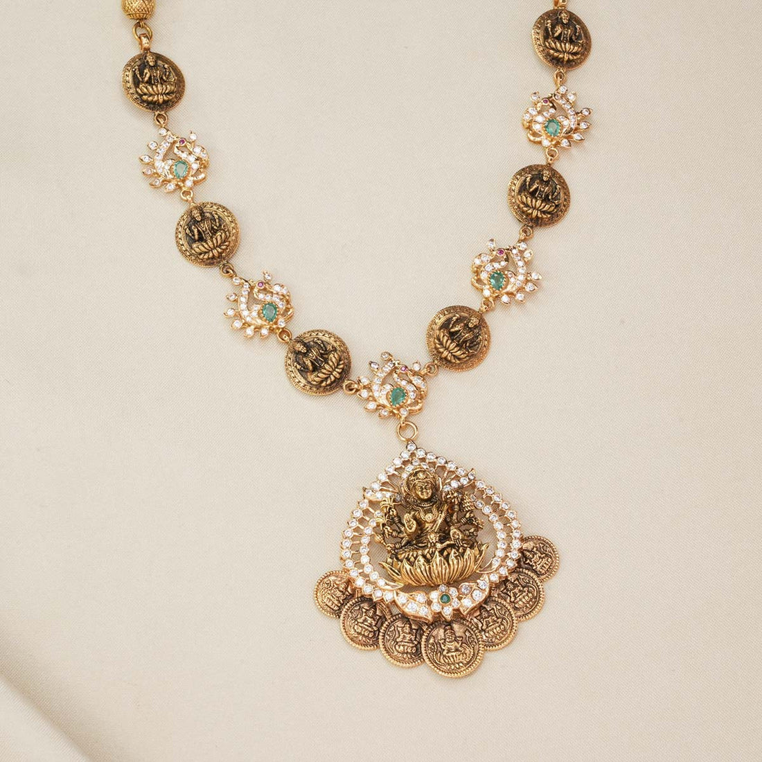 Lakshmi Charm Long Necklace