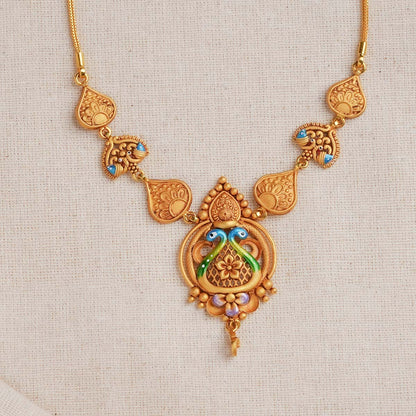 Peacock Short Necklace
