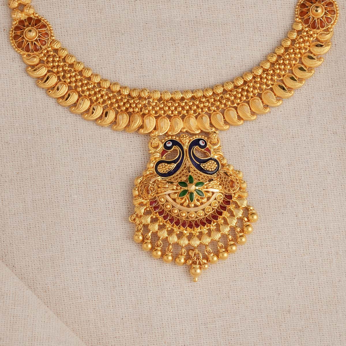 Grams Gold Gold Short Necklace Latest Designs 30 Grams Gold