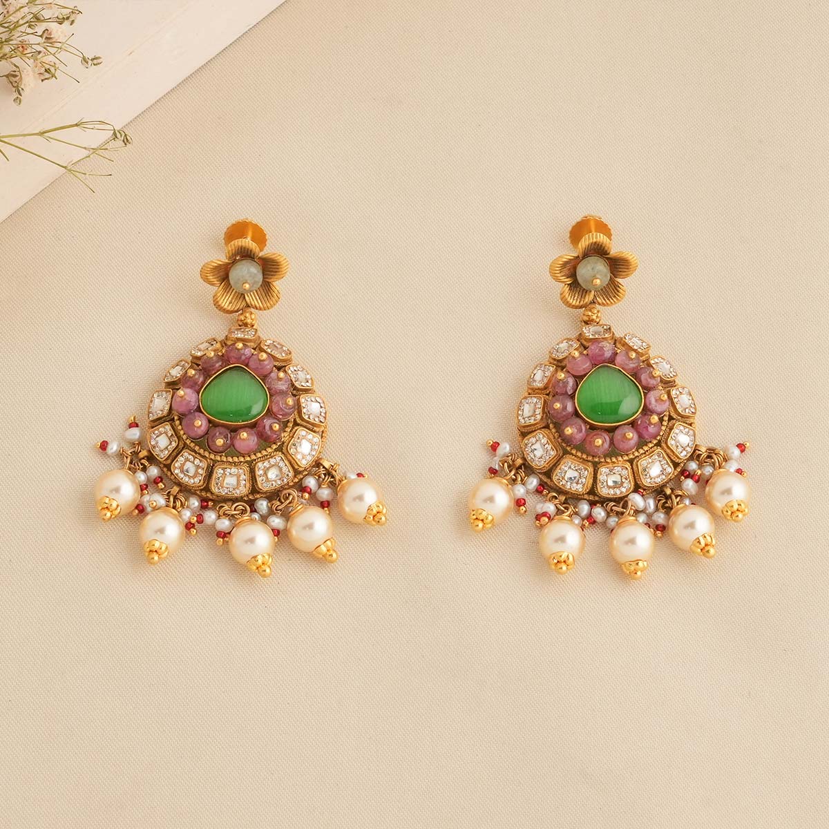 Grand Look Kundan Long Necklace Set