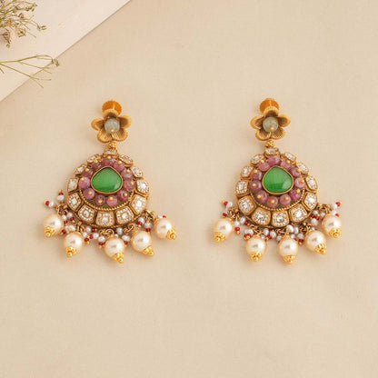 Grand Look Kundan Long Necklace Set