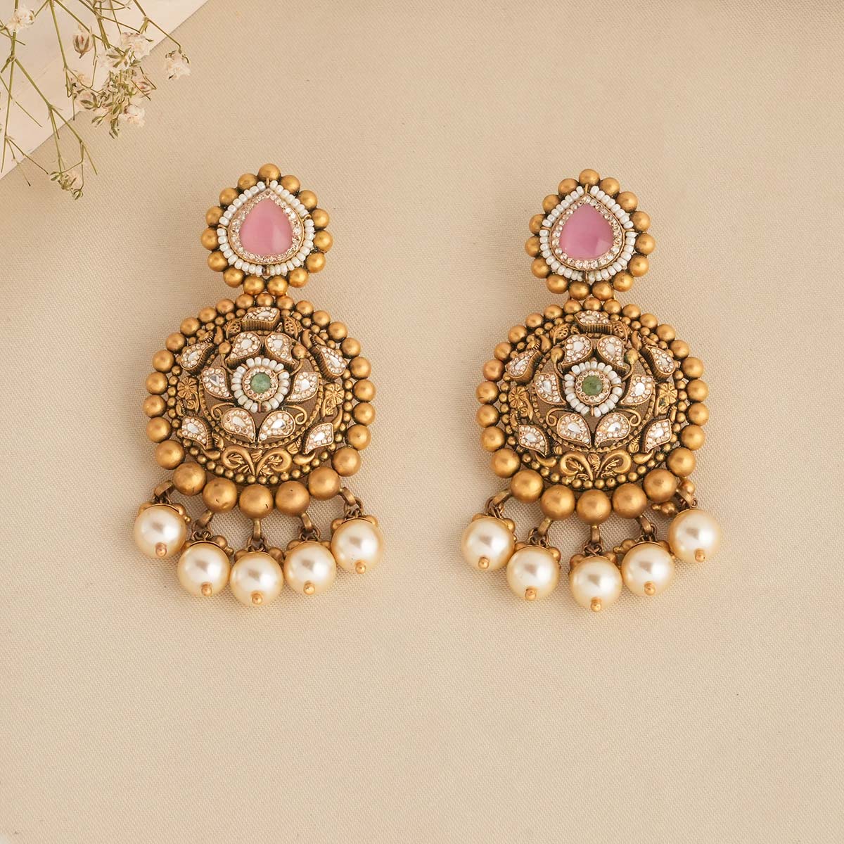 Trendy Look Kundan Long Necklace Set