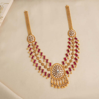 Charm Layered  Long Necklace