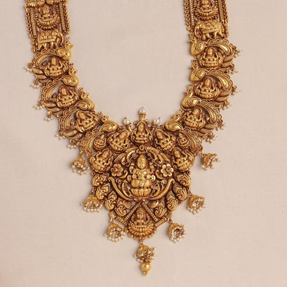 Grandeur Antique Nagas Long Necklace