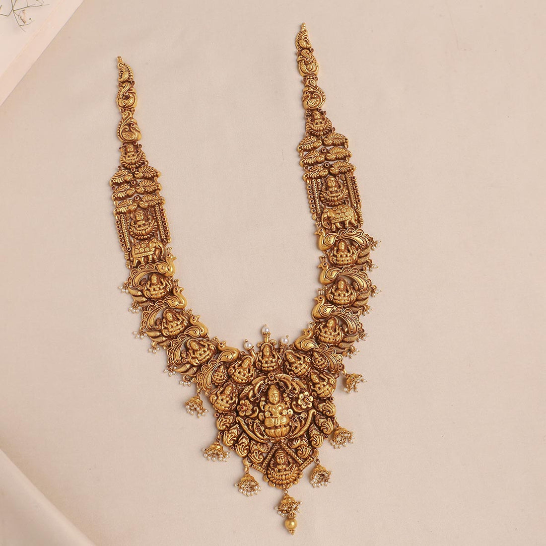 Grandeur Antique Nagas Long Necklace