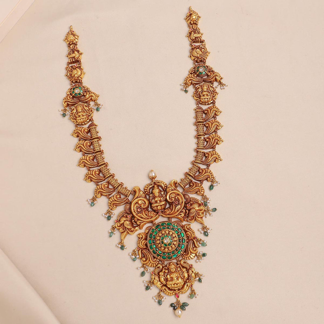 Vithushasri Antique Nagas Long Necklace