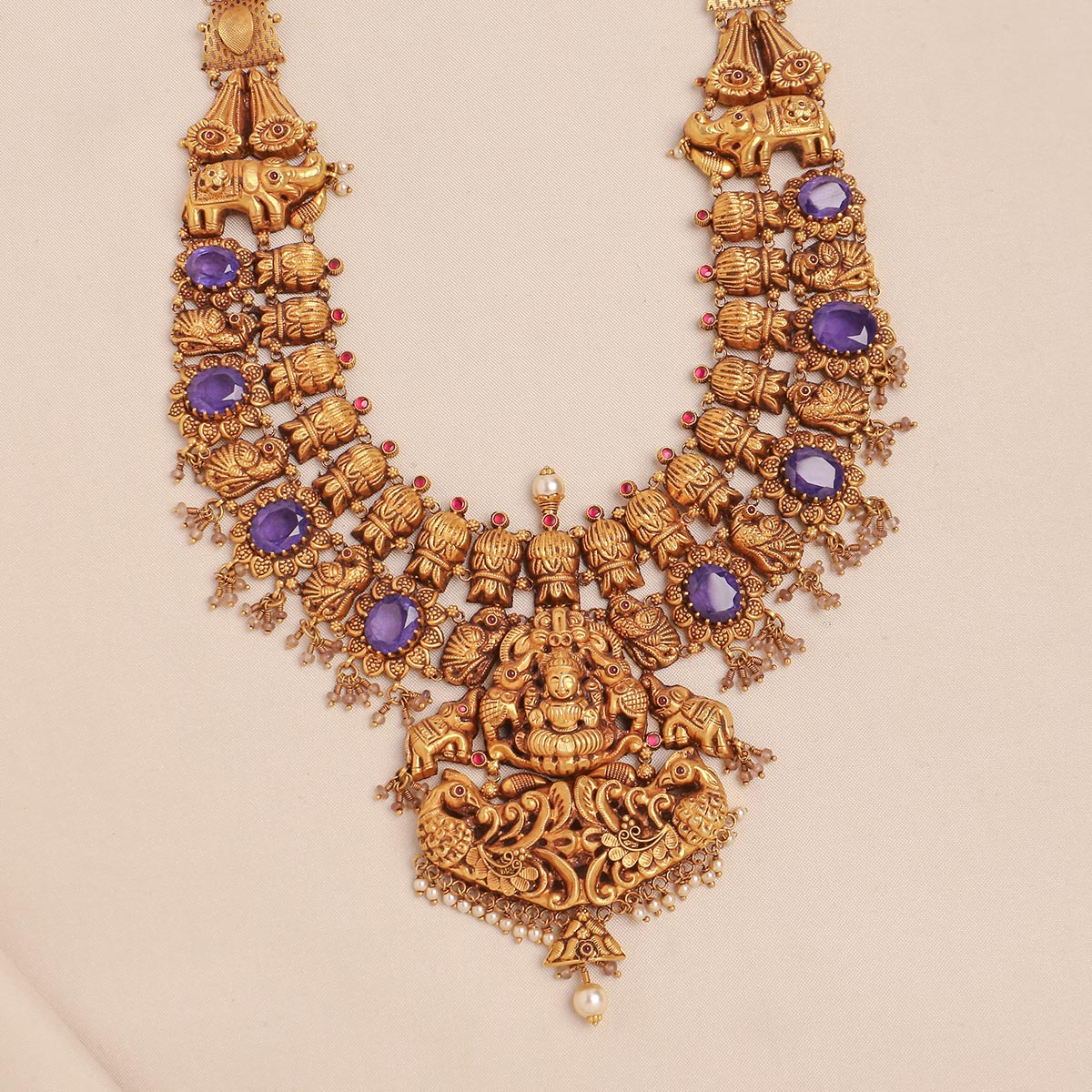 Raveena Antique Nagas Long Necklace