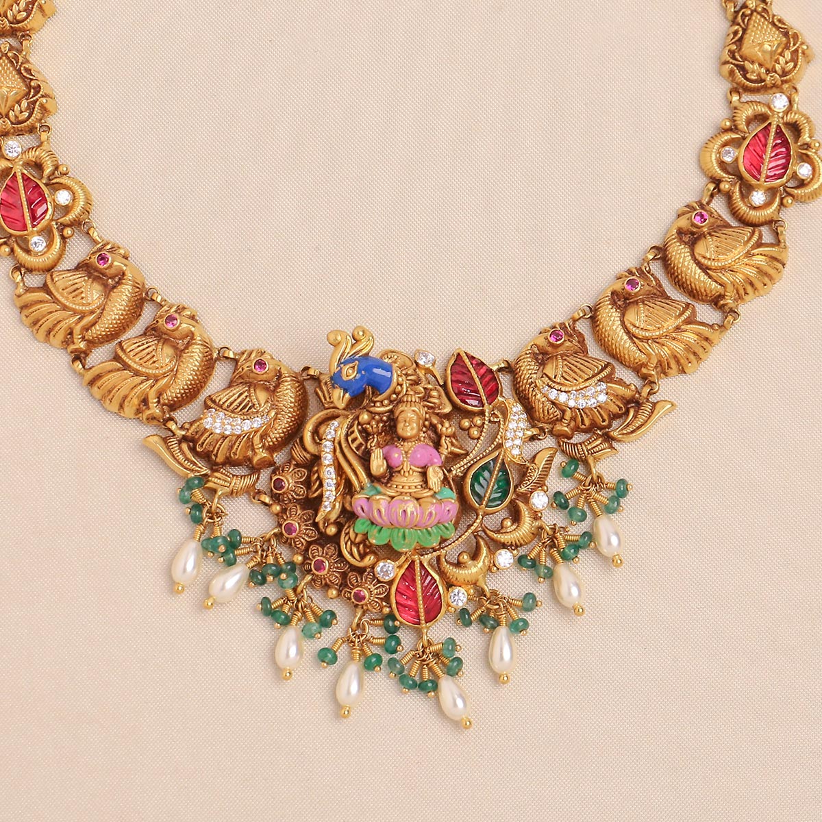 Admirable Antique Nagas Short Necklace