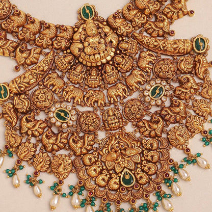 Lavithra Antique Nagas Short Necklace