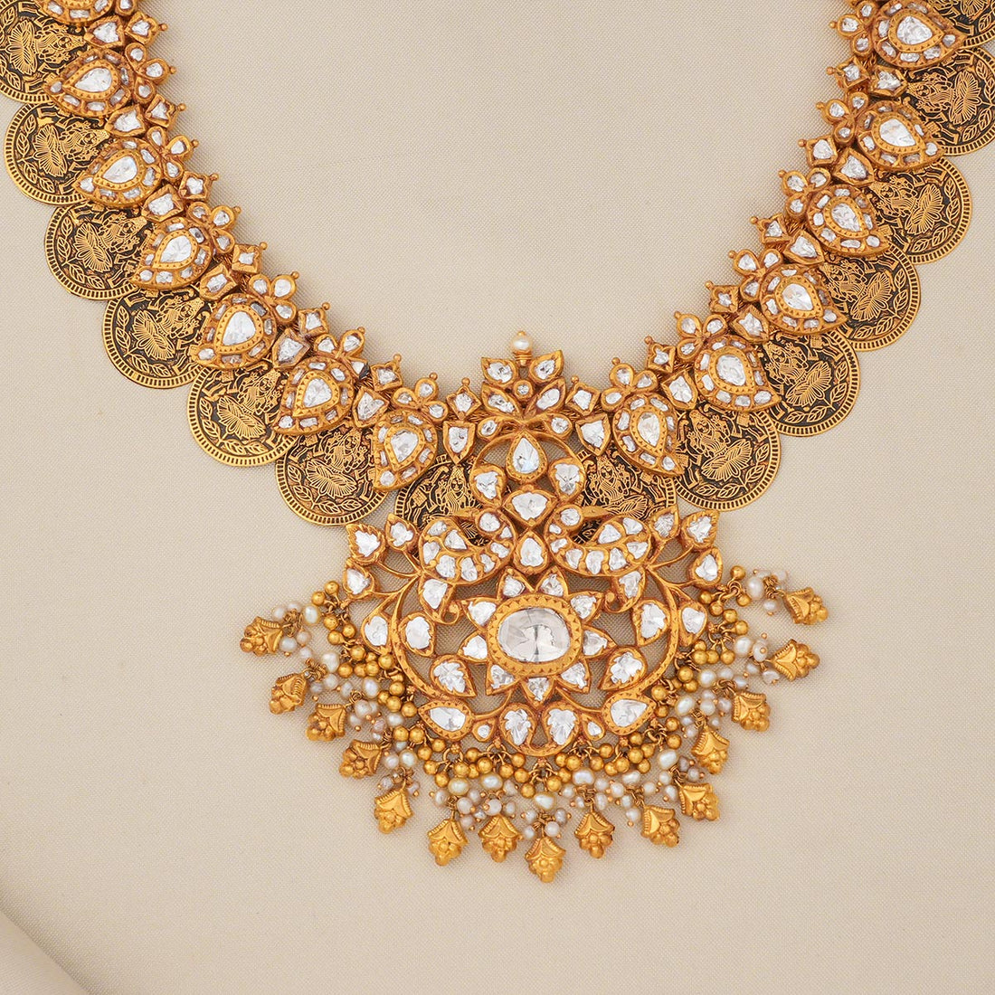 Lakshmi Kaasumala Antique Long Necklace