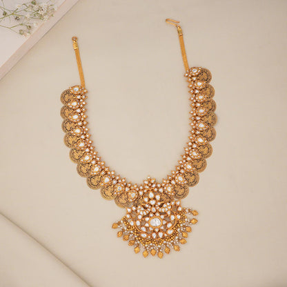 Lakshmi Kaasumala Antique Long Necklace