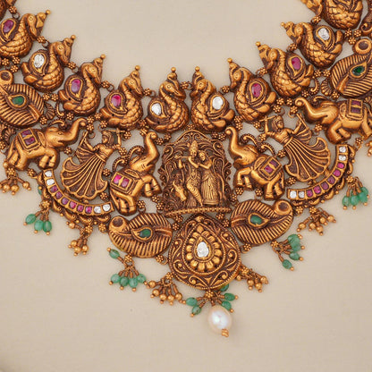 Radha Krishna Nagas Short Necklace