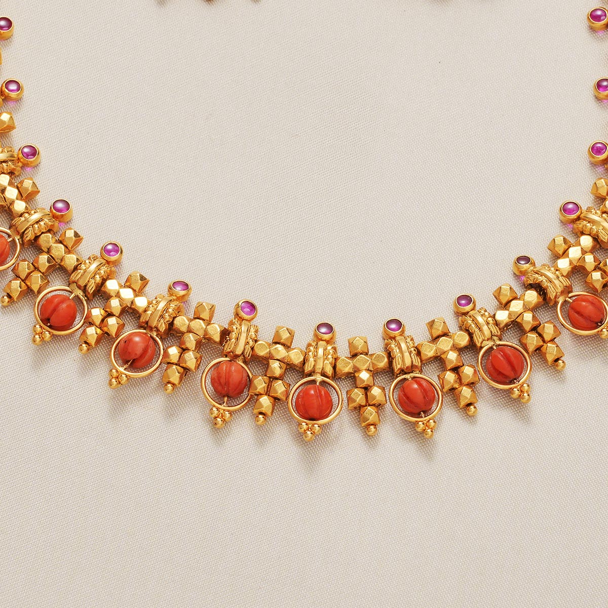 Shervina Charm Short Necklace Set