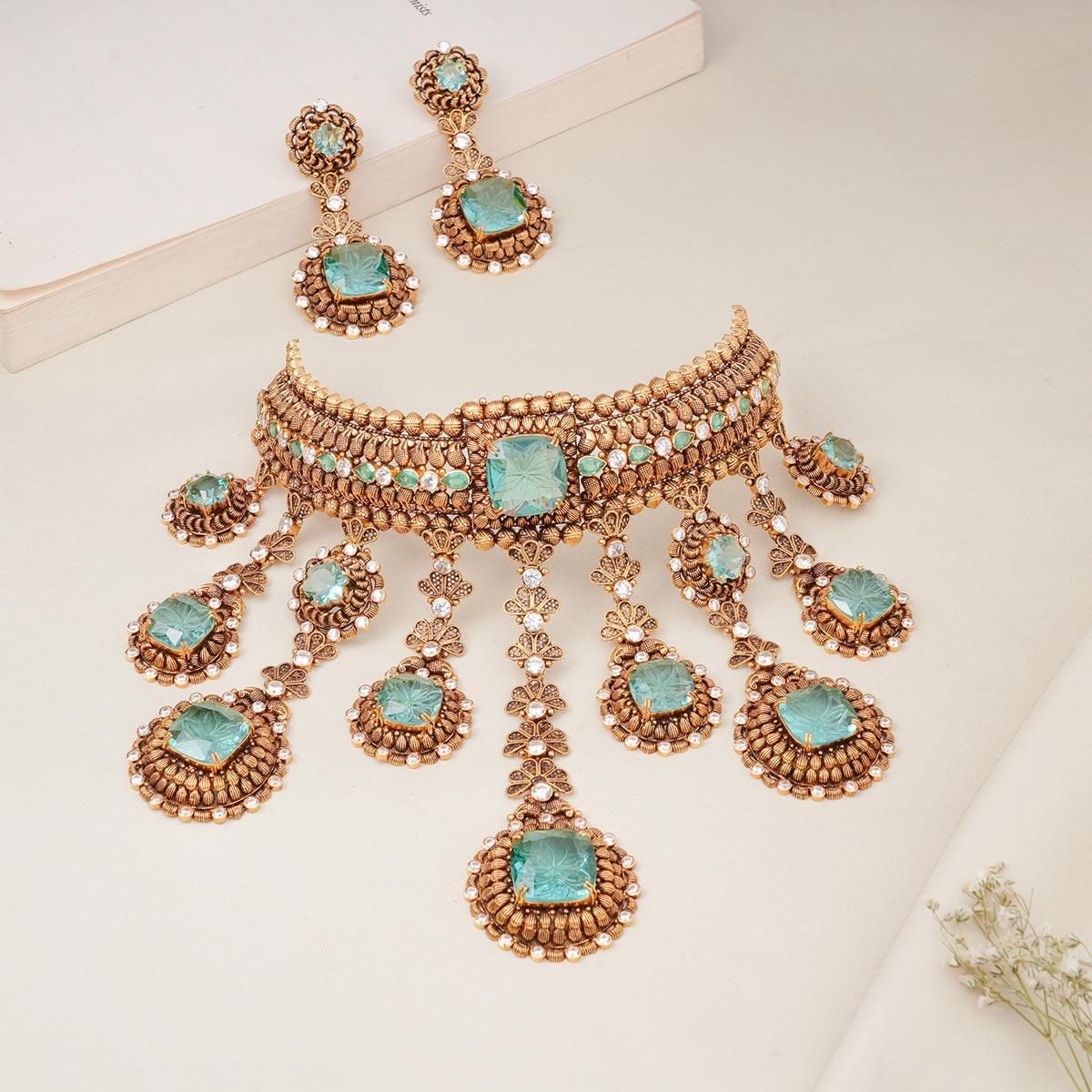 Grand Luxe Choker Necklace Set