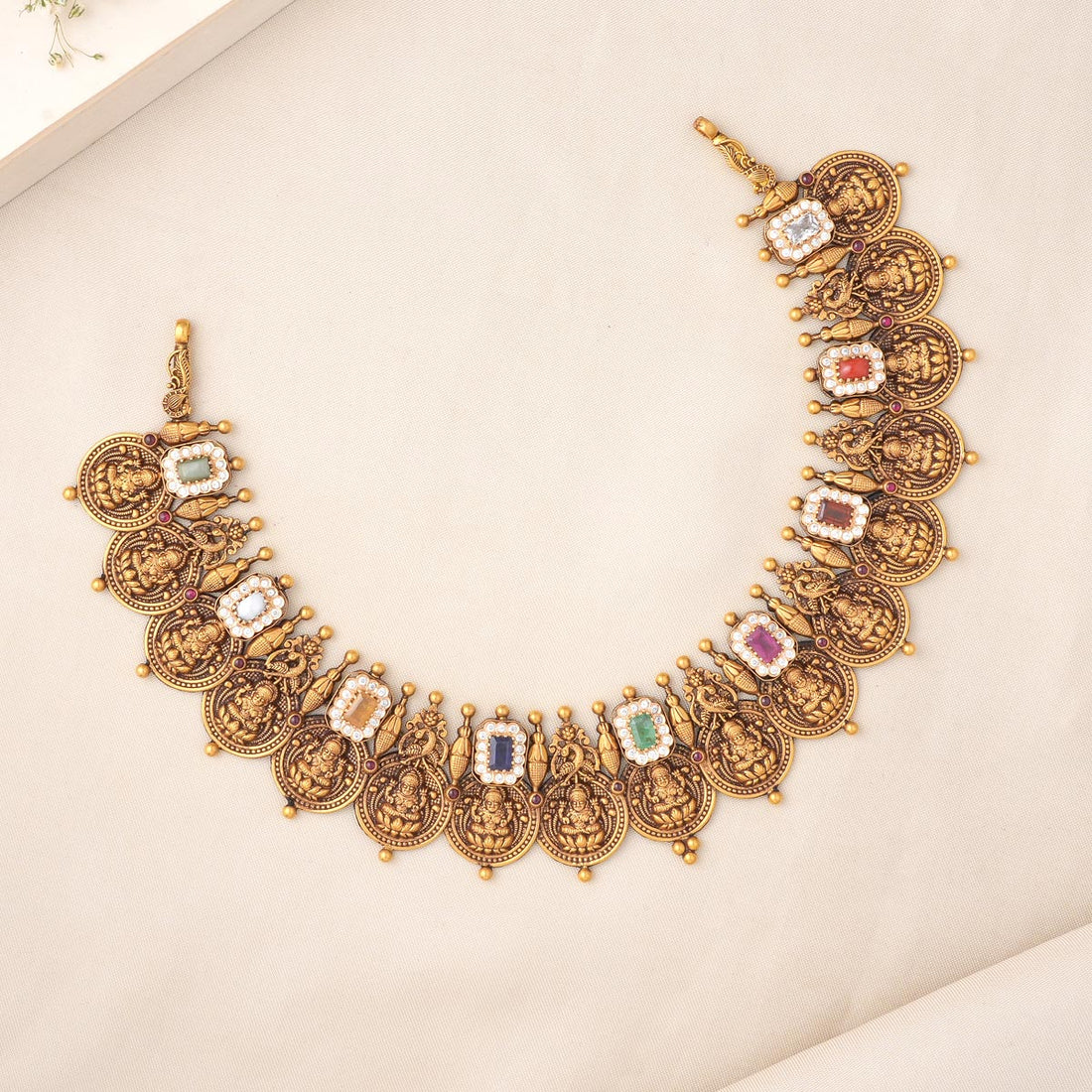 Thrishikha Antique Short Necklace