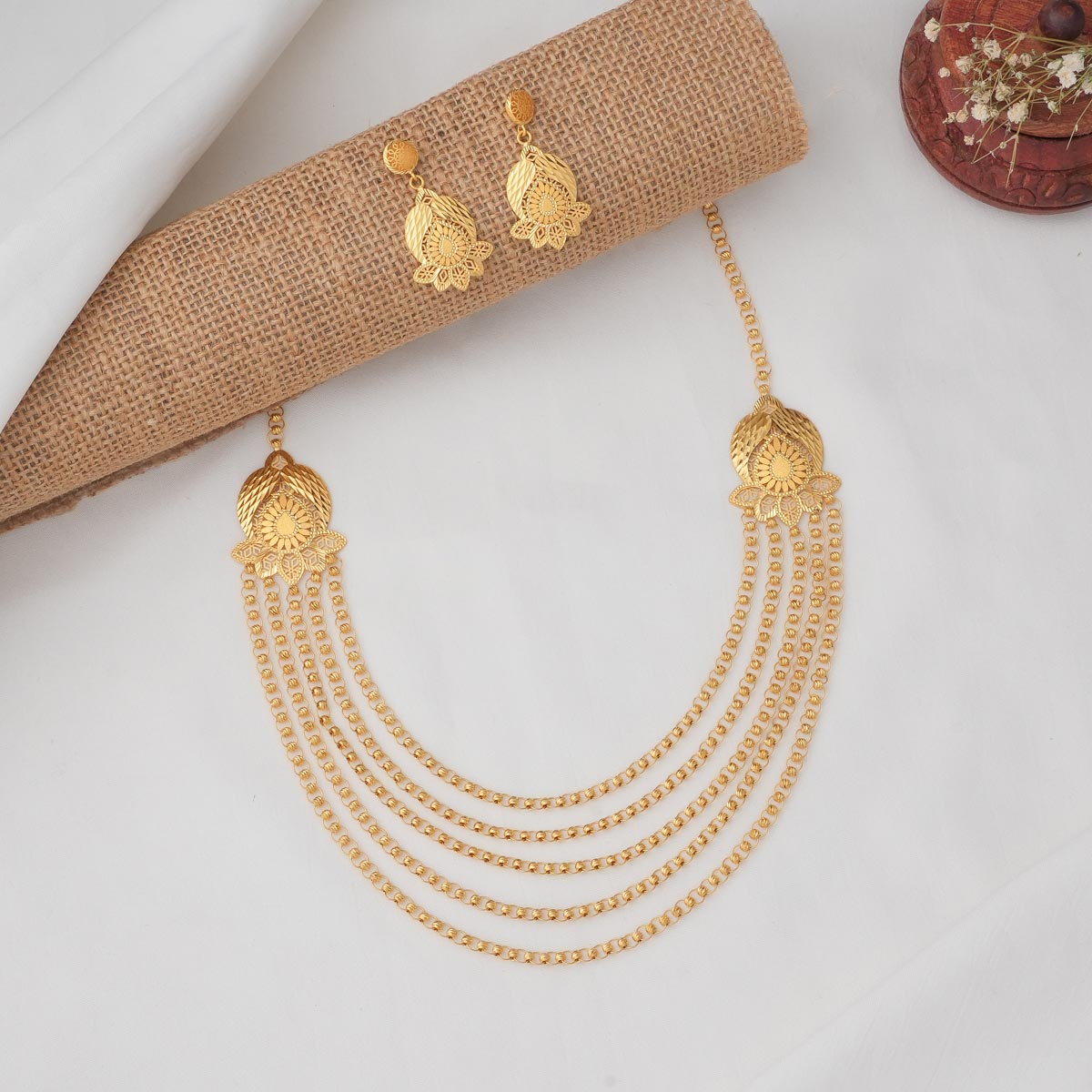 Layer Grand Long Necklace Set