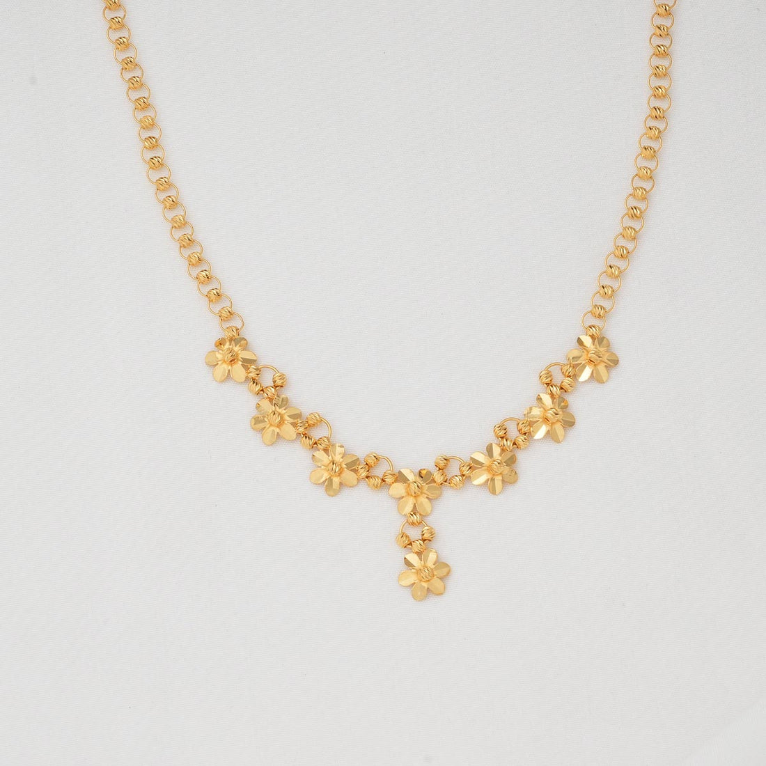 Golden Glow Short Necklace Set