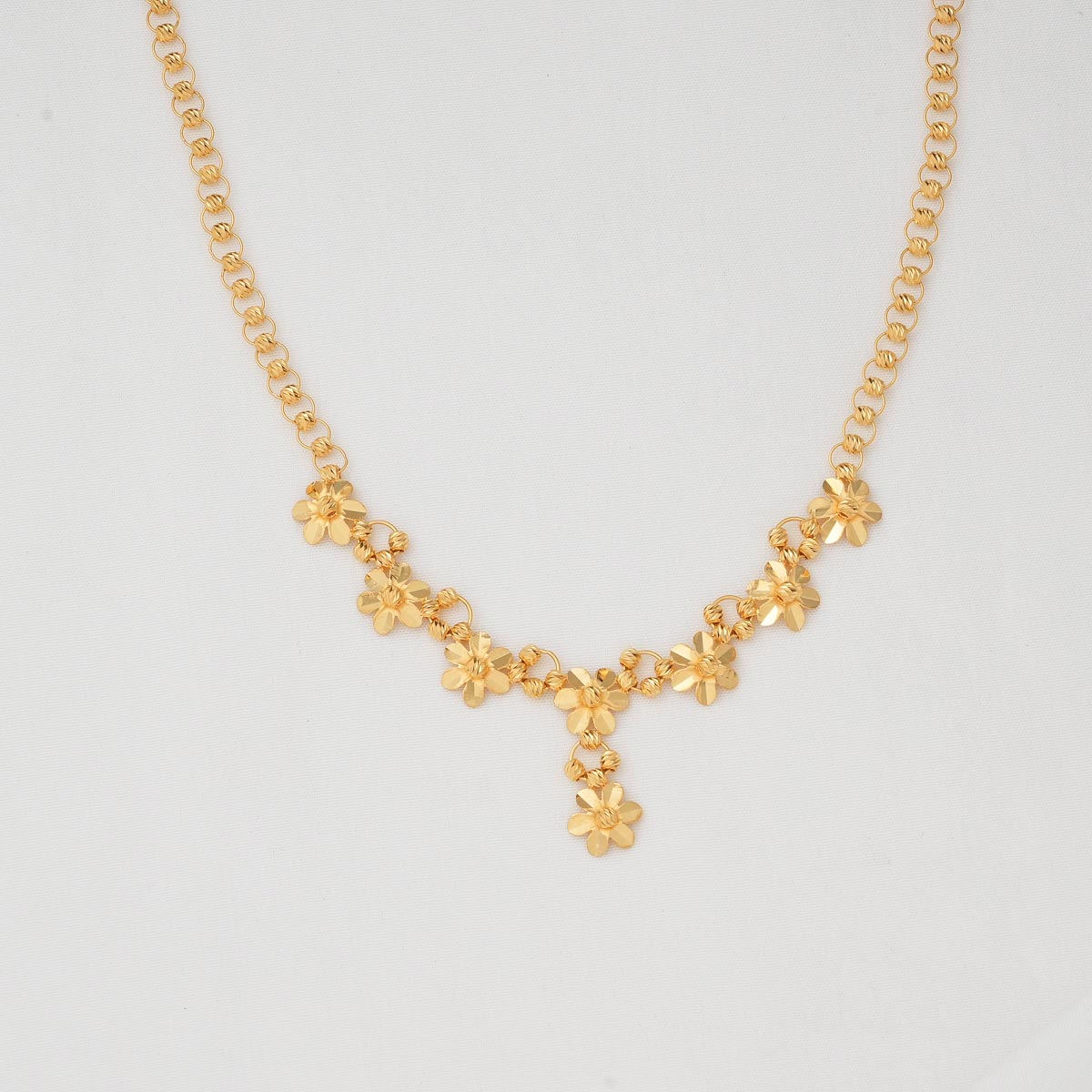 Golden Glow Short Necklace Set