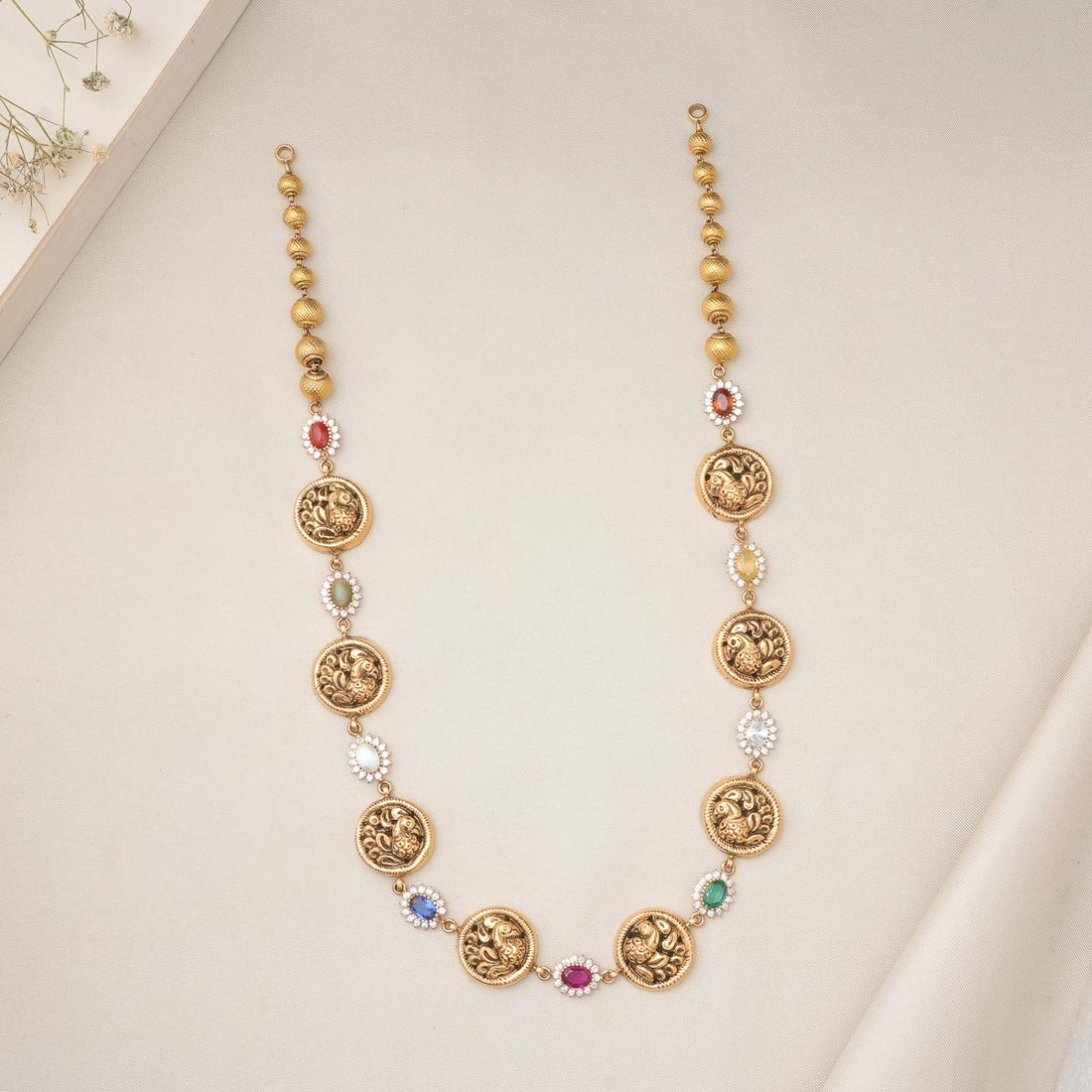 Pretty Look Antique Long Necklace