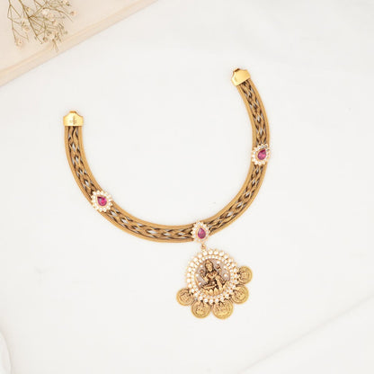 Golden Dynasty Antique Short Necklace