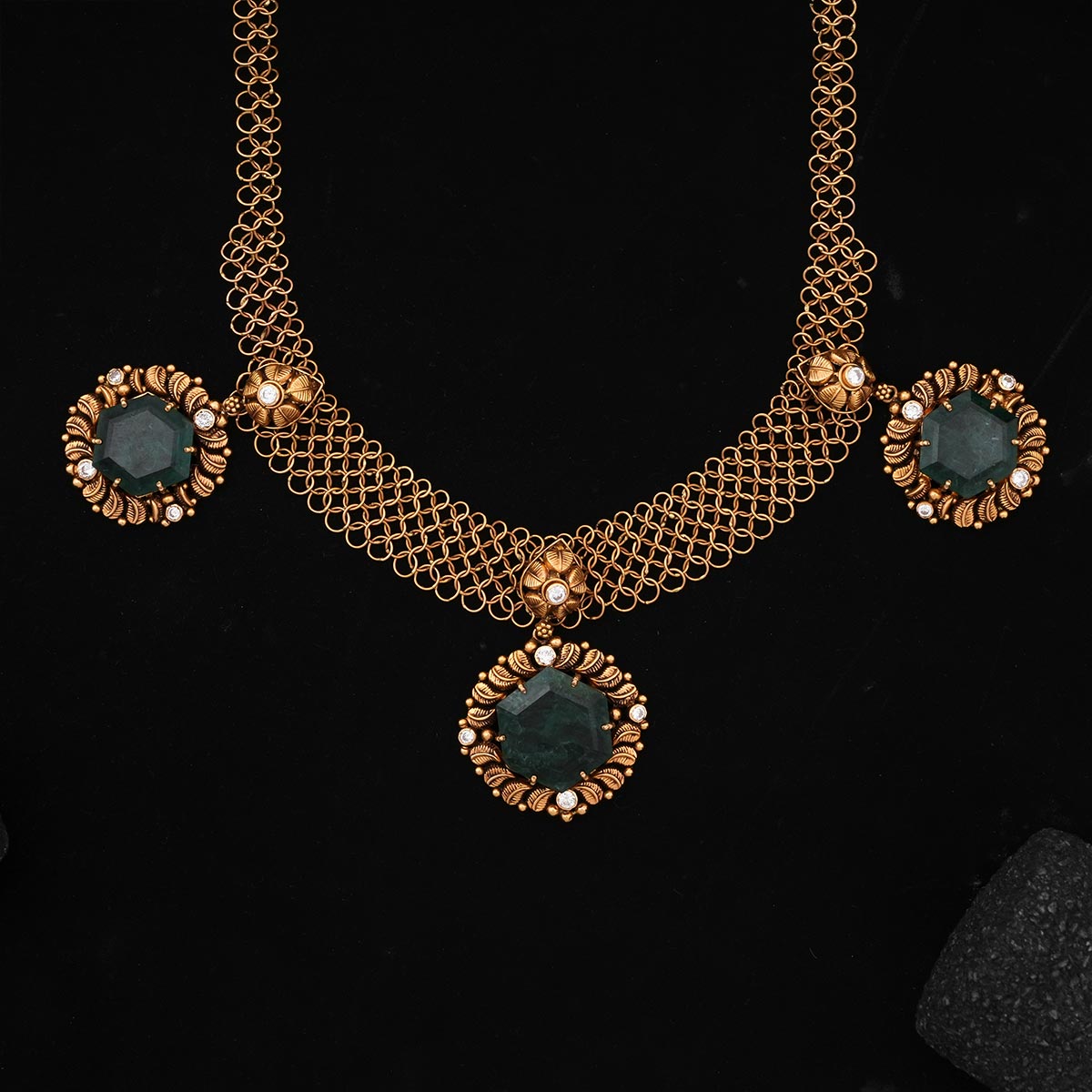 Bridal Charm Short Necklace Set