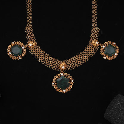 Bridal Charm Short Necklace Set