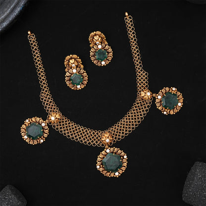 Bridal Charm Short Necklace Set