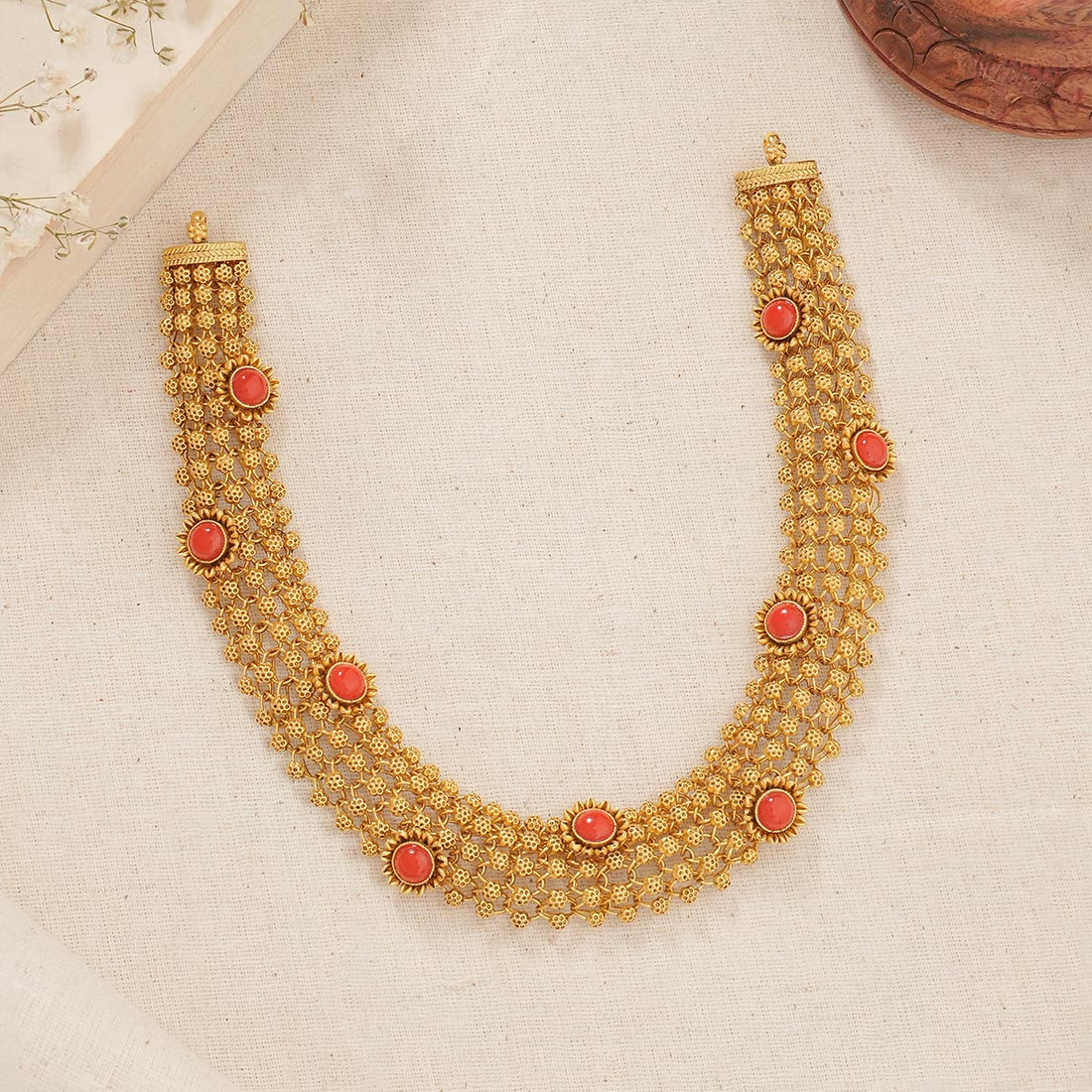 Swarna Antique Short Necklace