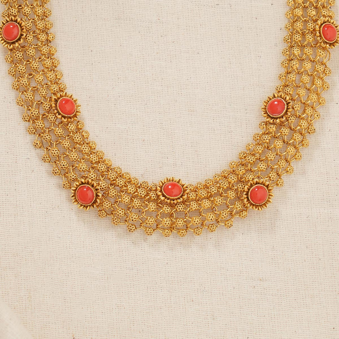 Swarna Antique Short Necklace