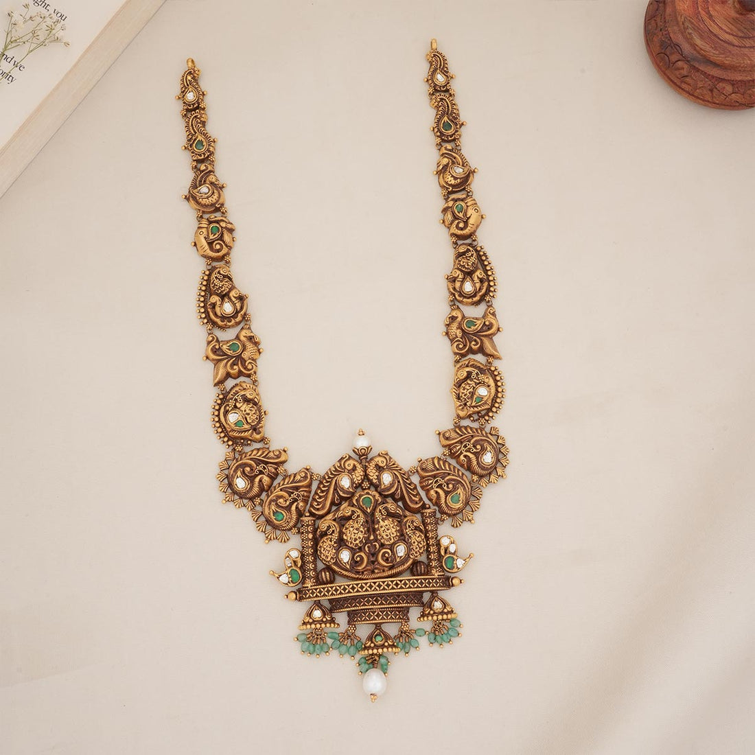 Thara Antique Nagas Long Necklace